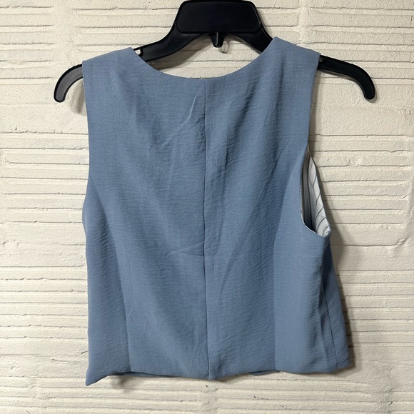 NWT Tulièa Monteau Vest V-Neck Sleevesless Top Only Size Large Blue - Picture 6 of 6